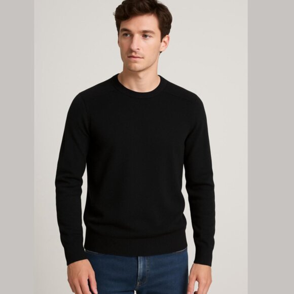 Patrick Assaraf Other - PATRICK ASSARAF ExtraFine Merino Wool Crewneck Mid-Weight Sweater Men's Large